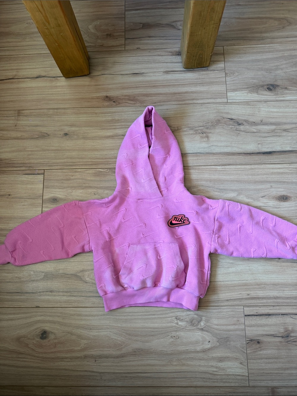 Nike Kids Bubblegum Pink Hooded Sweatshirt